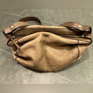 Banana republic tan leather cross body bag - great used condition